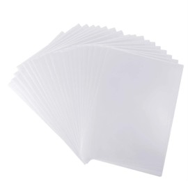 FEPITO Pack of 60 A4 Cut Flush Folders, Plastic Film Protection, File Cover, Plastic Folders