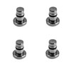 SAMCOS 4pcs Aluminum Protective Cover for 3.5mm Earphone Jack Dustproof