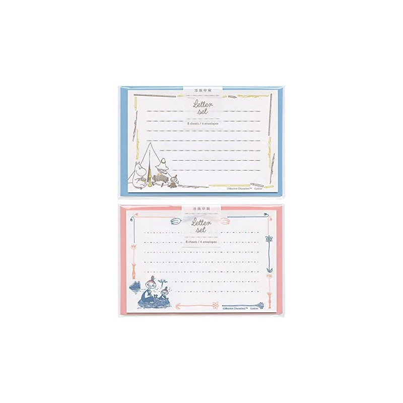 Gakken Staful Moomin Letter Set Letterpress Island D06066