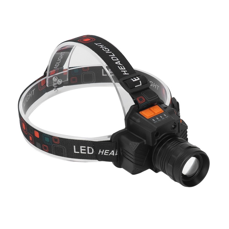 Head Lamp USB Rechargeable 3 Light Modes LED Lens 1500lm