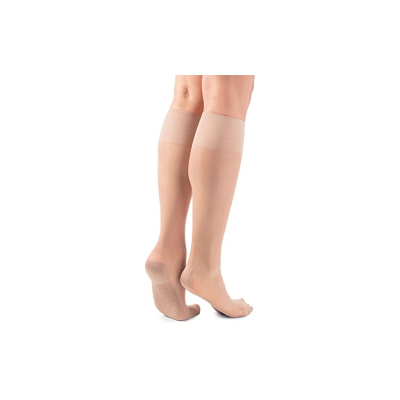LORES Pop Socks Ladies Knee-highs Breathable with Massage Sole Pressure-Free