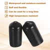 sourcing map 28Pcs Rubber End Caps, 8.5mm(5/16") ID Round Screw