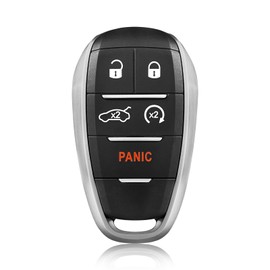 Keylessbest Replacement for 2017 2018 2019 2020 2021 Alfa Romeo Giulia Stelvio Key Fob Remote Control KR5ALFA434 5 Buttons 4A 433MHz