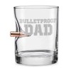 BenShot Bulletproof Dad Rocks Glass with Real .308 Bullet -