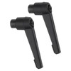 uxcell 2Pcs M6 Adjustable Knobs Handle Female Thread Push Button