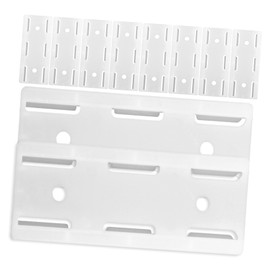 OSALADI 10pcs Abs Socket Fixer Wall-Mounted Holder Punch Extension Socket Storage for Easy Installation Space-Saving Design for Power Strips and WiFi Routers White