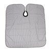 Hair Cut Cape Striped Polyester Waterproof Smooth Surface Neckline Adjustable