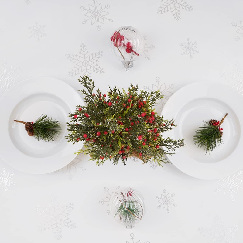 Alishomtll Christmas Tablecloth Table Cover Waterproof Table Cloth Rectangular Wipe