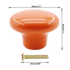 6 Pack Ceramic Knobs,TTZEZE Unique Handmade Decorative Kitchen Cabinet Knobs,Round Dresser Drawer Knobs for Home Improvement on Office Desk,Kitchen Drawer,Bedroom Closet Wardrobe or Bathroom Cabinets