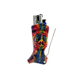 Toker Poker - Clipper Lighter Case Multi Tool, Hippy Van Collection, All Inclusive Tool for Camping and Other (Peace Sign)
