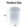 2PCS 100ml Transparent Measuring Cups Graduated Beaker Liquid Measuring Jugs