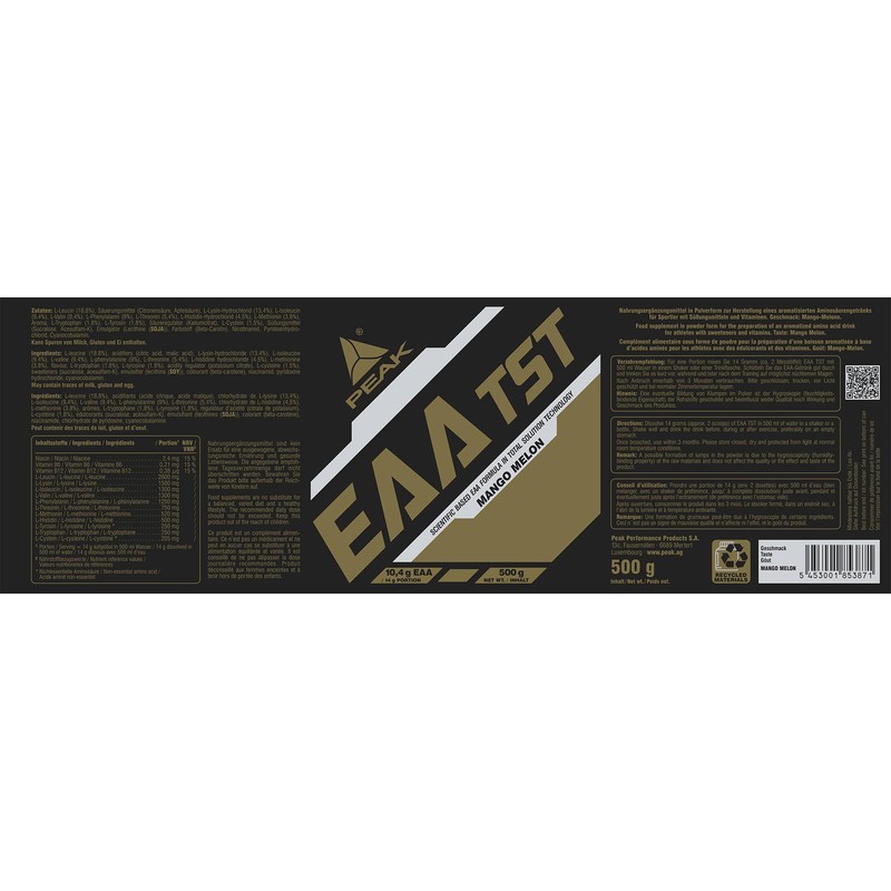 Peak EAA Total Solution Technology, Mango Melon 1x 500 g