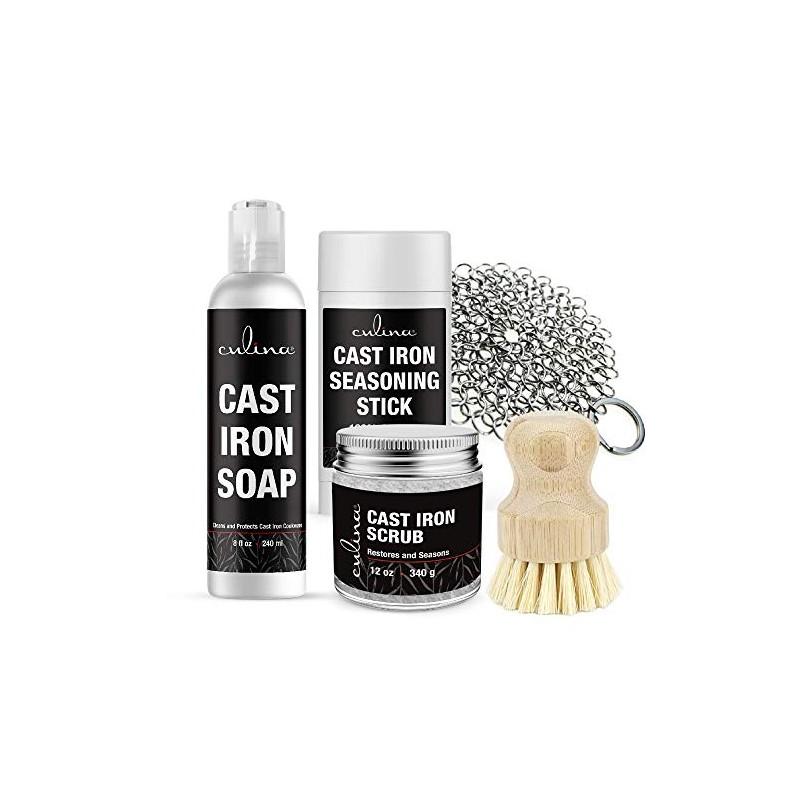 Culina Cast Iron Seasoning Stick & Soap & Restoring Scrub