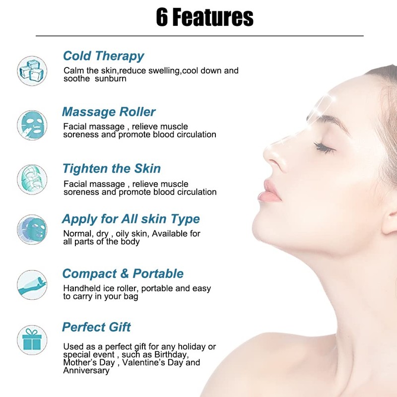 Mini Eye Ice Roller, Ice Roller for Face and Eyes,