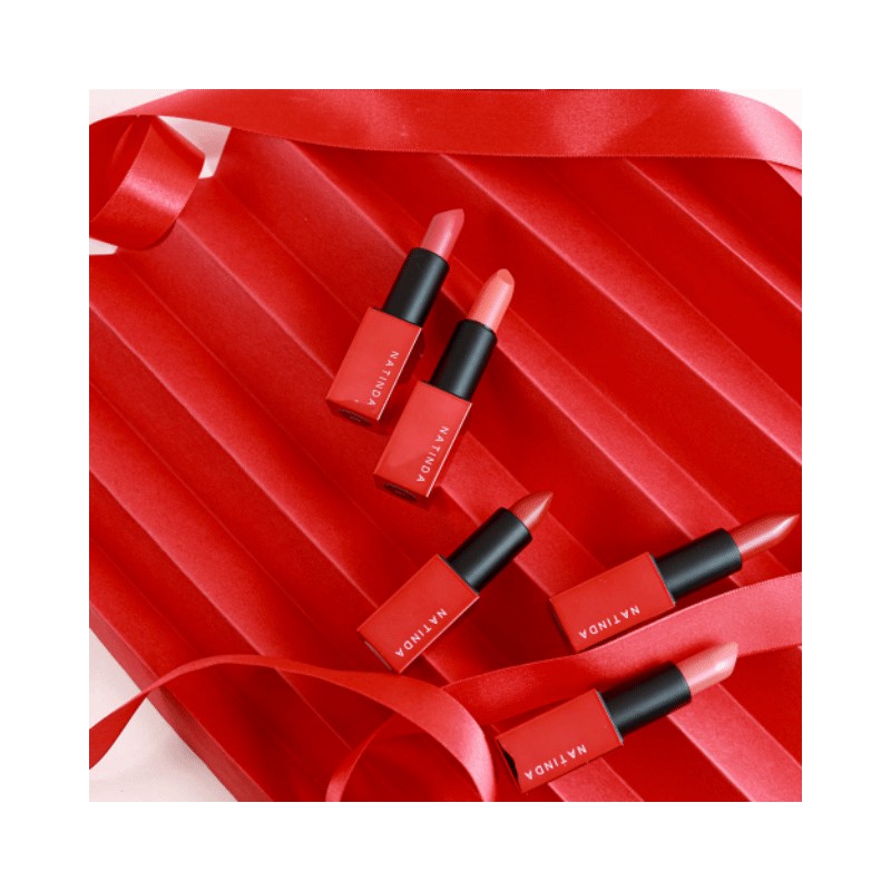 Natinda Magic Rainbow Lipstick Coral One Drop Calm Tone Down