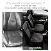 Gasedin 2 PCS Car Front Seat Protector Mats, 21.9" ×