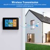 AOZBZ Drahtlose Wetterstation mit Außensensor, Innen- und Außenthermometer mit Zeit,