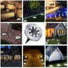 Rayolon Solar Ground Lights, 4 Pack 8 LED White Solar