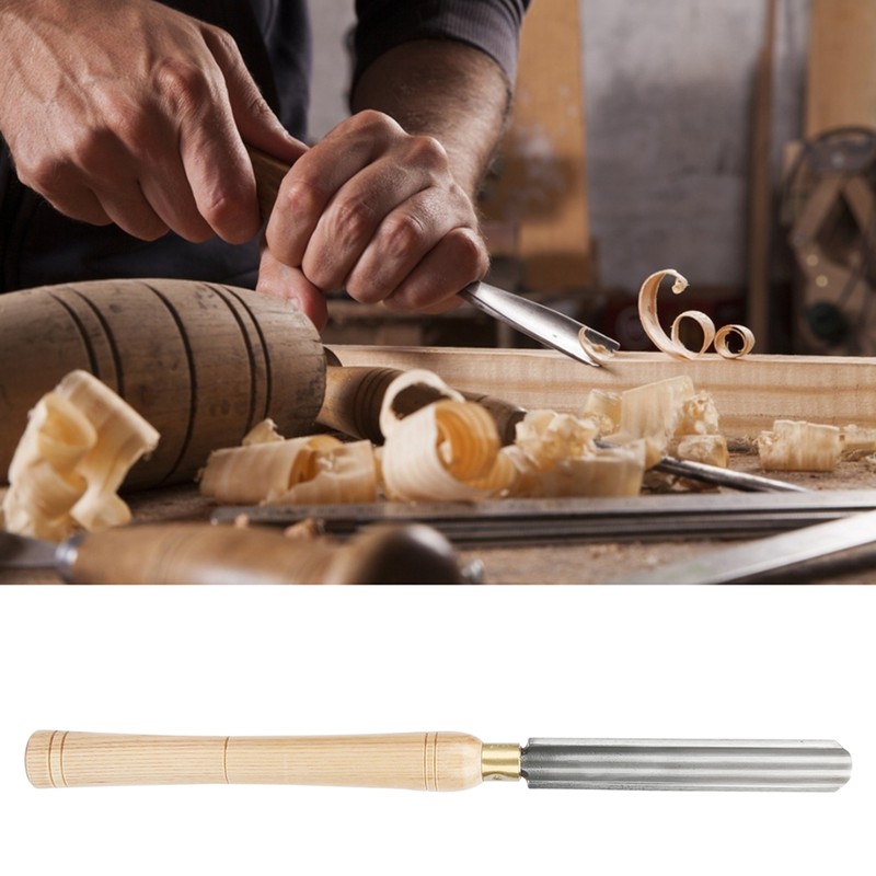 Wood Turning Tool Hand Held HSS Blade Hardwood Handle Woodworking