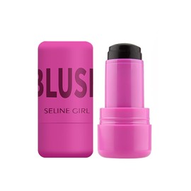 SELINE GIRL Jelly Blush Stick, Cream Blush & Tool 2-IN-1, Blendable Blushes Makeup For Eyes Lips Cheeks, Color Balm Natural and Creamy #SPLASH