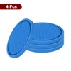 sourcing map 4pcs Car Cup Coasters Universal PVC Car Cup