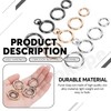 Wokape 16Pcs Keyring Assortment Kit, 0.47" 0.78" 1"(ID) O Rings