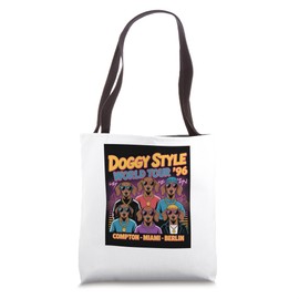 Doggy Style World Tour ’96 Bootleg Dog Rap Legend dachshund Tote Bag