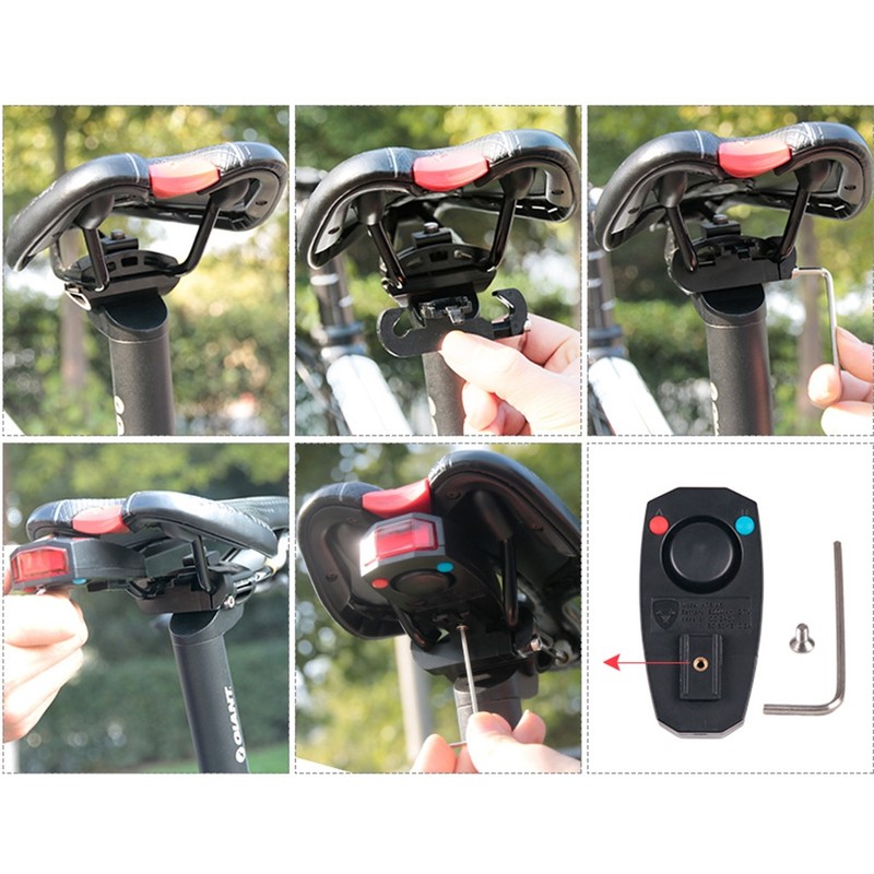 Bike Tail Light USB Rechargeable Smart Bike Tail Light Wireless