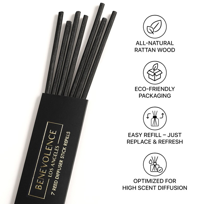 Benevolence LA Reed Diffuser Sticks - 3 Pack of 7
