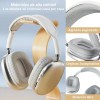 Auriculares Inalámbricos Diadema Con Micrófono 400mah Negro Diadema Vulata P9