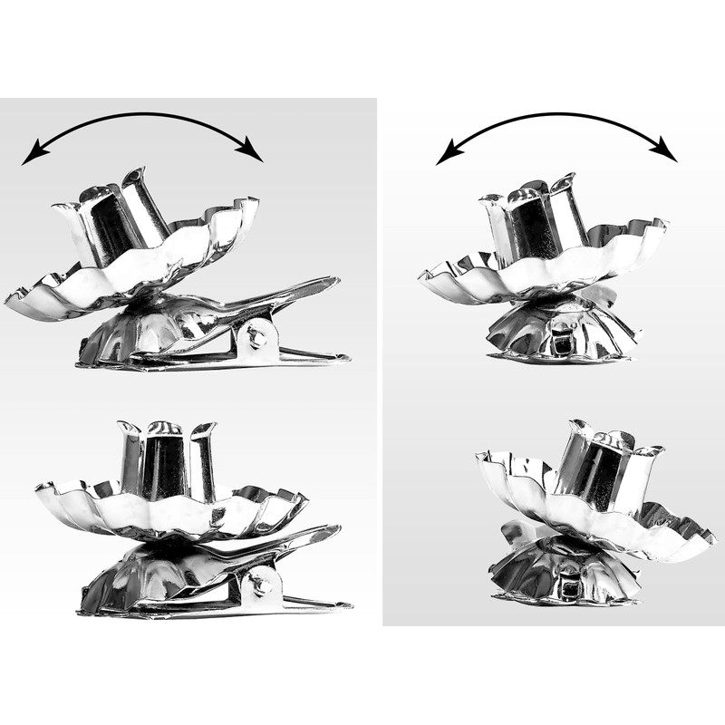 BRUBAKER 20 Pack Tree Candle Holders for Christmas Tree -