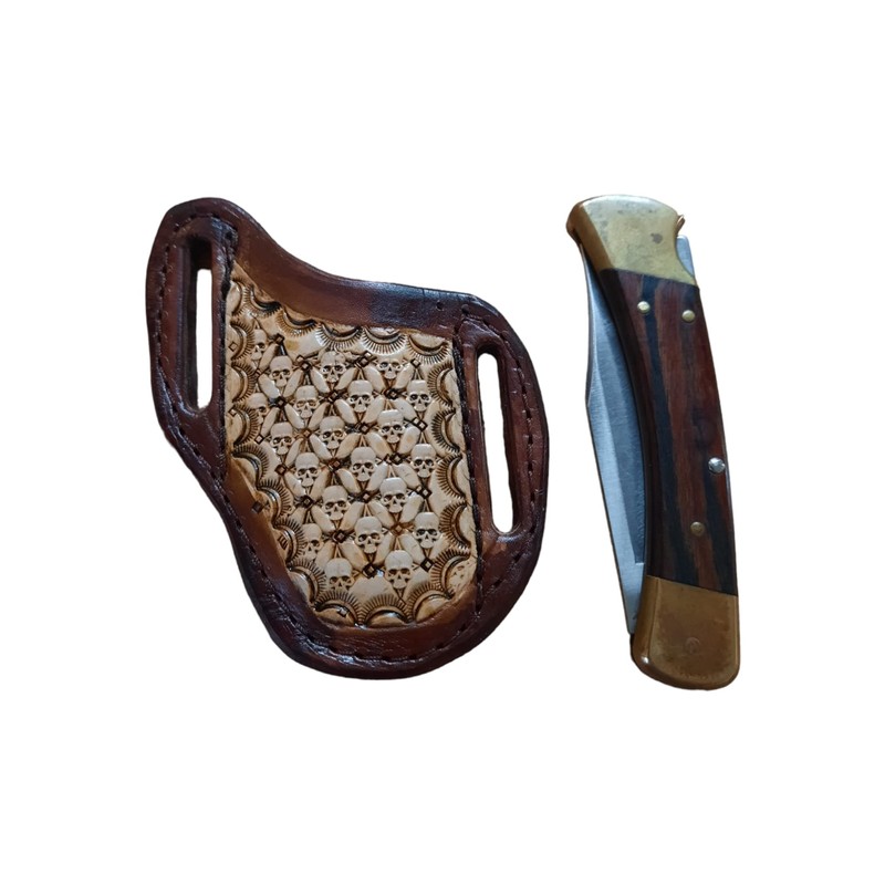 Knife Sheath for Buck 110 or Similar Knife, Pancake Style