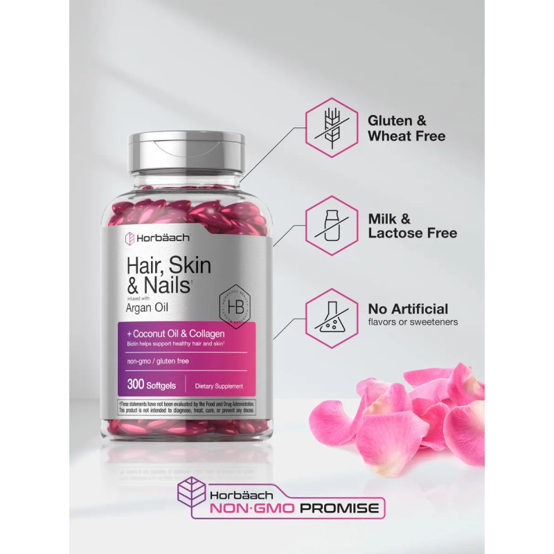 Horbäach Vitaminas Para Cabello, Piel Y Uñas 300 Cápsulas N/a