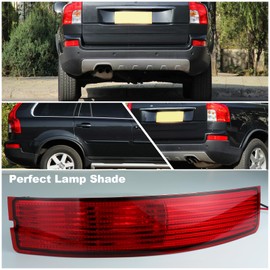 KEEGTBOX Rear Bumper Reflector Lens Compatible with Volvo XC90 2007-2014 Right passenger side 30678970 NEW OEM Rear Bumper Reflector Replace