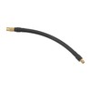 X AUTOHAUX 20cm Car Tire Inflator Extension Hose Adapter Black