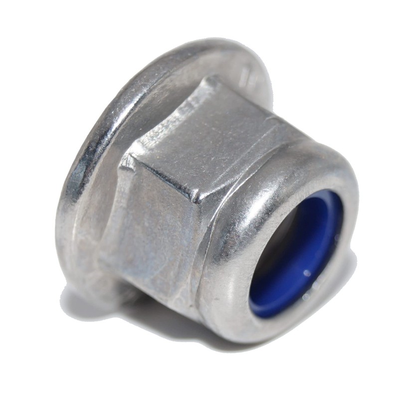 Gleitmo Flange Nuts M10 6 Pieces Self-Locking with Locking Toothing