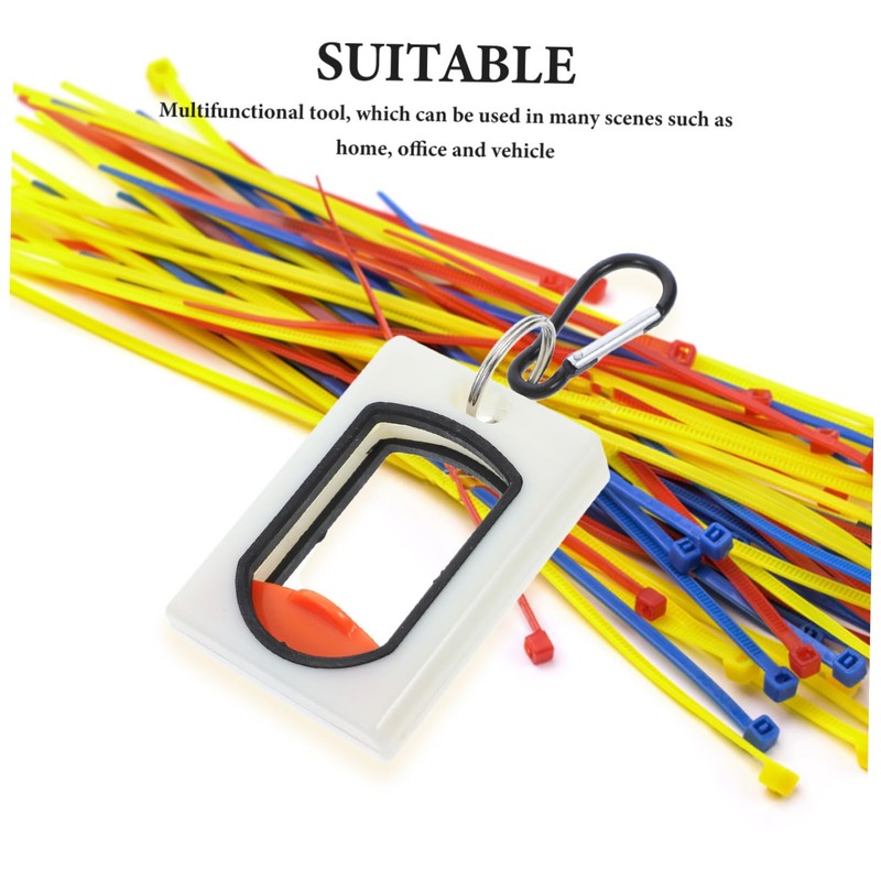 ORFOFE Cord Organizer for Desk Plastic Clip Zip Ties Luminous
