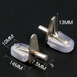 100 x 3mm Shelf Brackets Brackets Brackets for Bookcase Display Kitchen Cabinet Wardrobe Cupboard Bookcase