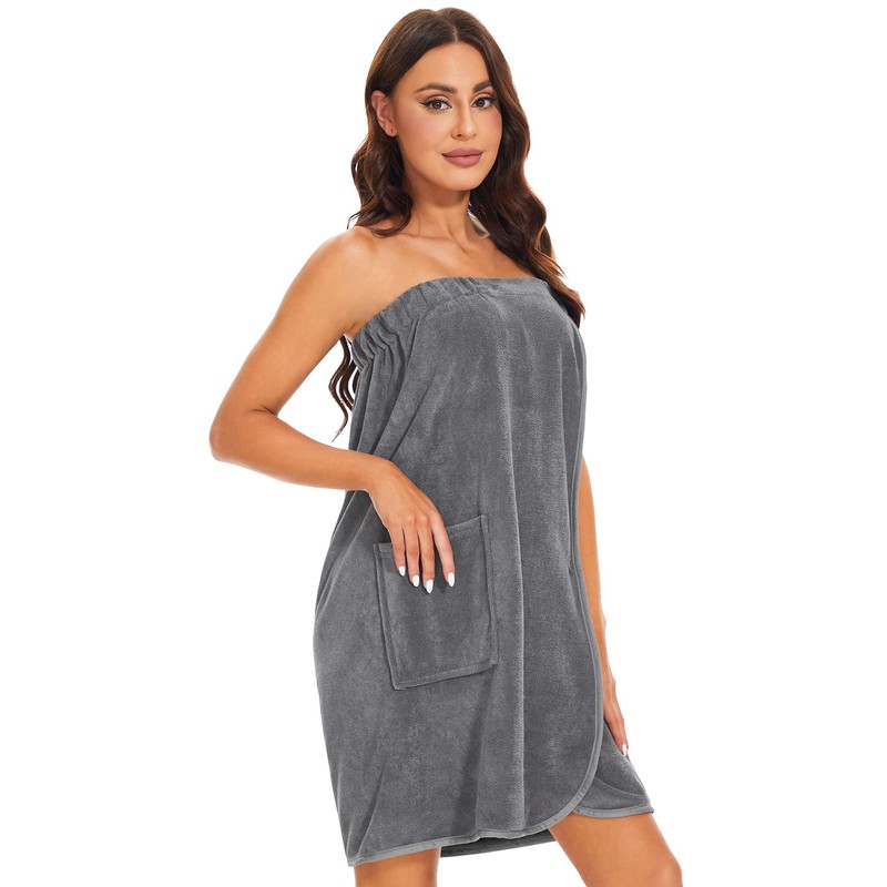Kniffi Shower Wrap Robe for Women Bath Body Towel Wrap