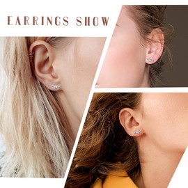 ChicSilver Women's Earrings 925 Silver Animal Earrings Cat/Dog/Rose/Hamsa/Deer/Star of David/Sun/Pearl Earrings with Gift Box for Women and Girls, Sterling Silver