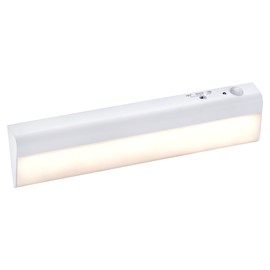 PureOptics LED Battery Operated Under Cabinet Lighting, Motion Sensor On/Off, Warm White LED, Stick-On Install for Kitchen & Closets - 1 Bar