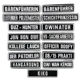 polizeimemesshop Name Badges 2.0 Owi Wan Kenobi Textile Patch with Velcro - Fun - Police - Administrative Offense - Velcro Patch