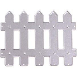 Fence Die Cut for Card Making,Scrapbooking Die-Cuts, Metal Cutting Dies Congratulations Die Cuts Happy Birthday Embossing Stencils Template for DIY Scrap-Booking Decor Wedding Blessing Card