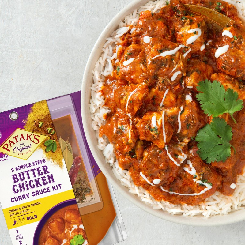 Patak’s Butter Chicken 3-Step Sauce Kit - Mild & Creamy
