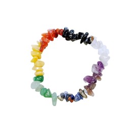ZEN&TAO Natural Chakra Gemstone Crystal Bracelets Multiple Items Pack for Yoga Meditation Prayer Healing Protection and Gifting (Seven Chakra)