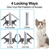 TKOOFN Pet Mate 4 Way Locking Cat Door Cat Flap