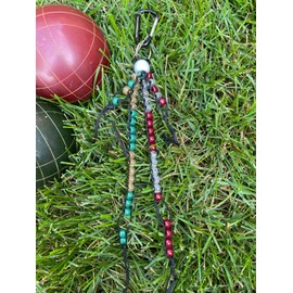 SCORE! Beads BOCCE BALL Scorekeeper/Scoreboard Portable and Personal Size, SCORE! Beads