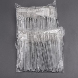 200 varitas desechables para rímel, brocha de cristal para extensiones de pestañas, brocha de cejas de pestañas, kits de maquillaje aplicador de varita de pestañas (blanco)