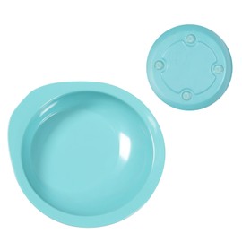 Ehucon Adaptive Utensils Weighted Non-slip Scoop Divided Plate,Parkinsons Products,Dementia Living Aids, Eating Equipment for Disabled/Elderly/Tremors/Patients (Bowl-Pack of 1)