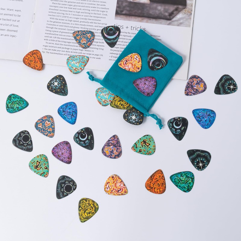 Cobahom 45 Pack Guitar Picks Premium Celluloid Guitar Pick with